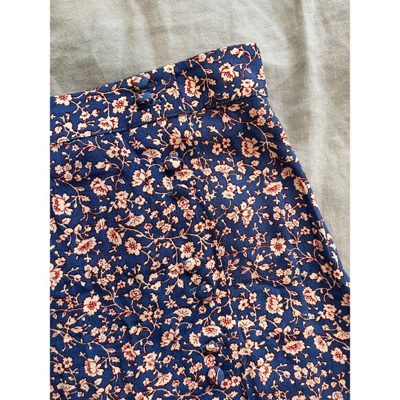 NWOT Madewell Porch Side-Button Mini Skirt in Summer Vines - sz 0 - Picture 5 of 7
